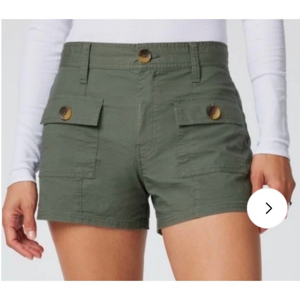 Vuori Womens Ripstop Shorts Army Green Cargo Organic Cotton XXL